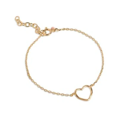 Enamel Copenhagen Bracelet Organic Heart In Gold