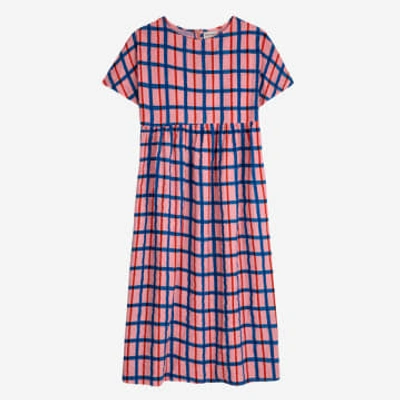 Bobo Choses Pink And Blue Check Dress