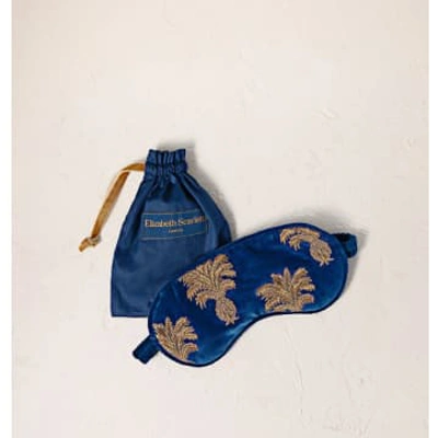 Elizabeth Scarlett Pineapple Eye Mask In Blue