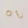 MADE THE EDIT HONEYCOMB GOLD HOOPS 9K SOLID GOLD