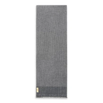 Burrows And Hare Cashmere & Merino Wool Scarf In Grey