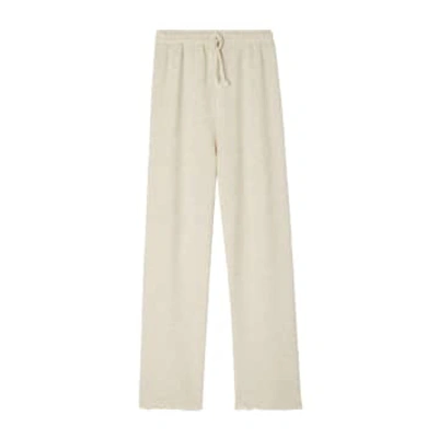 American Vintage Ecru Melange Women's Itonay Trousers In Neutral