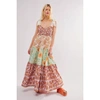 Free People Bluebell Mixed Print Cotton Maxi Dress