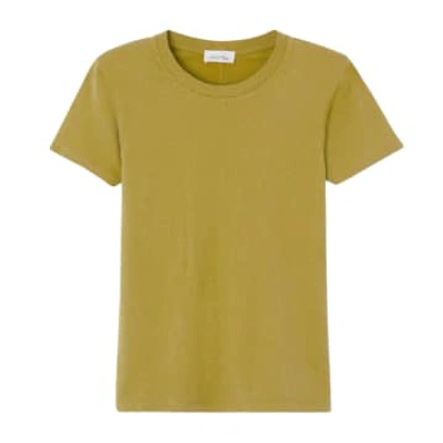 American Vintage T-shirt Gamipy Donna Golden In Green