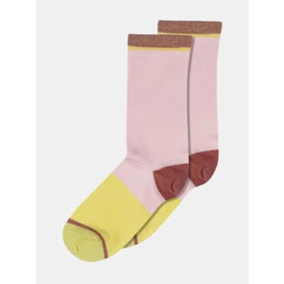 Mp Denmark Juno Ankle Socks In Pink