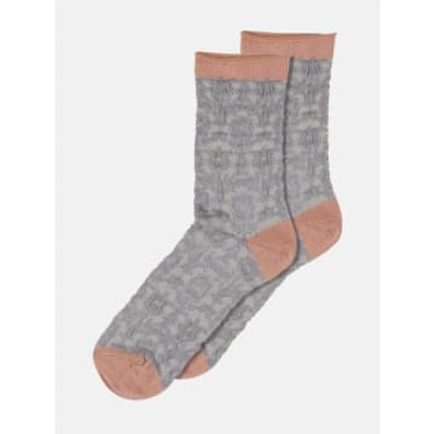 Mp Denmark Sandra Ankle Socks In Gray