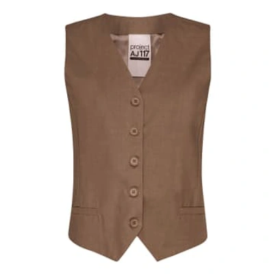 Project Aj117 Fergie Vest In Brown