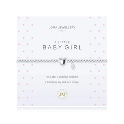 Joma Jewellery A Little 'baby Girl' Bracelet In White