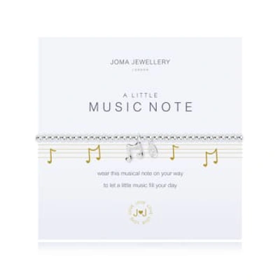 Joma Jewellery A Little 'music Note' Bracelet In White