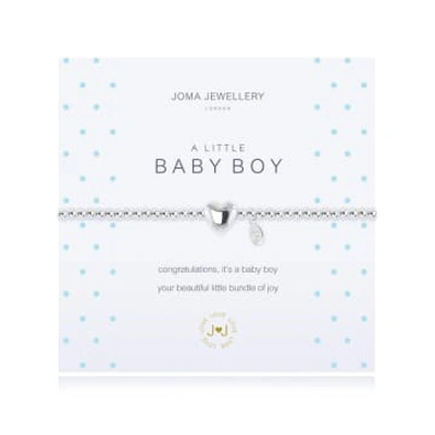 Joma Jewellery A Little 'baby Boy' Bracelet In White