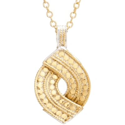 Anna Beck Timor Small Woven Necklace In Gold