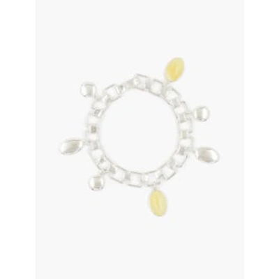 Ragbag Reflection Charms Bracelet In White