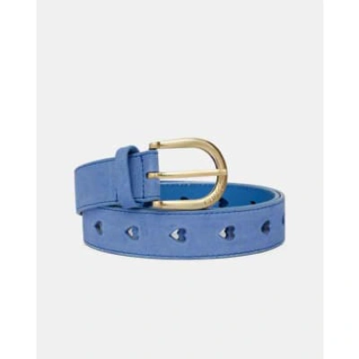 Fabienne Chapot Cut It Out Heart Belt Cornflower Blue