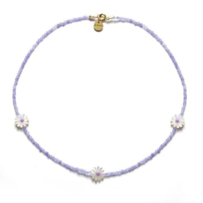 Dlirio Flora Malva Necklace In Purple
