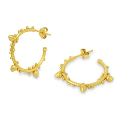 Ashiana London Allegra Gold Hoop Earrings