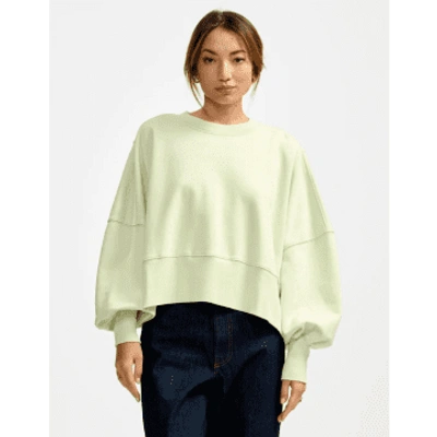 Bellerose Salva Sweatshirt Honeydew In Green