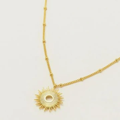 Estella Bartlett Full Sunburst Necklace In Gold