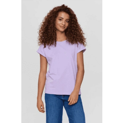 Numph Beverly Lilac Breeze T-shirt In Purple