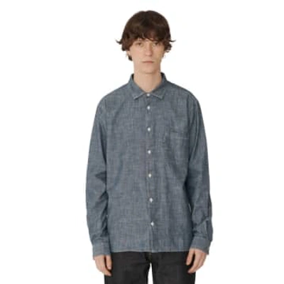 Ymc You Must Create Curtis Shirt Light Indigo In Green