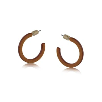 Big Metal Chocolate Tiny Hoop Earrings In Gold