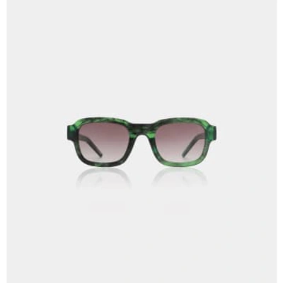 A. Kjærbede A.kjaerbede Halo Sunglasses In Green Marble