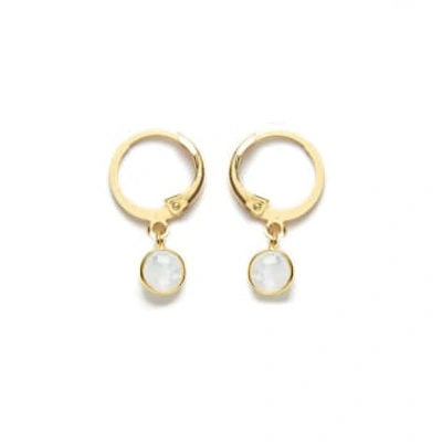 Dlirio Moonstone Earrings In Gold