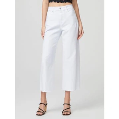 Paige Anessa Raw Hem Jeans Crisp White