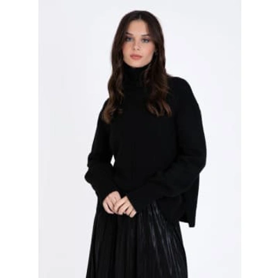 Ange Lipy Polo Neck Jumper In Black