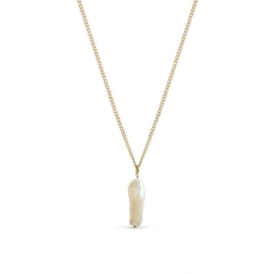 Formation Allesia Freshwater Pearl Necklace In Gold