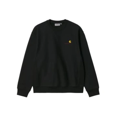 Carhartt Sudadera American Script In Black