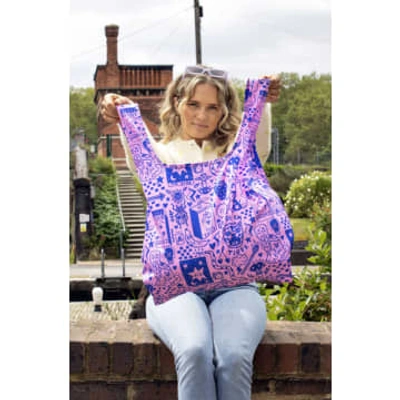 Kind Bag Amy Hastings Go Get Em Reusable Medium Shopping  In Pink