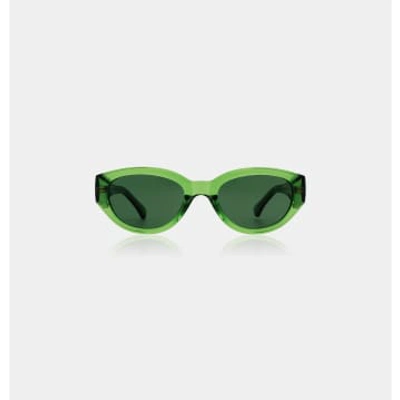 A. Kjærbede A.kjaerbede Winnie Sunglasses In Light Olive Transparent In Green