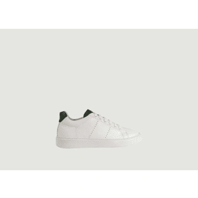 National Standard Edition 9 Leather Low Sneakers In White,navy