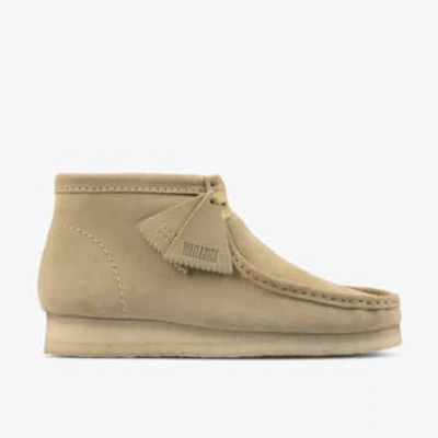 Clarks Originals Wallabee Boots In Gold