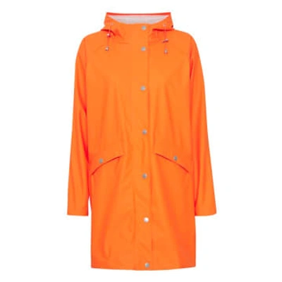 Ichi Ihtazi Persimmon Orange Rain Jacket