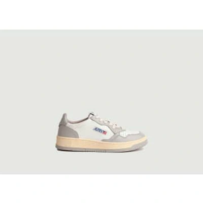 Autry `medalist Low` Leather Trainers In White