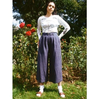 Meadows Sanne Trousers In Navy In Blue