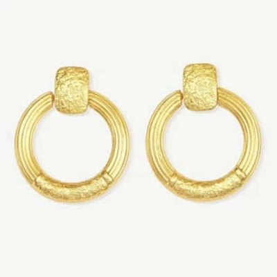 Ottoman Hands You Should Be Dancing Drop Statement Earrings In Gold