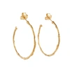 APRIL MARCH JEWELLERY LARGE TEXTURED HOOPS MADE FROM FAIRMINED GOLD VERMEIL