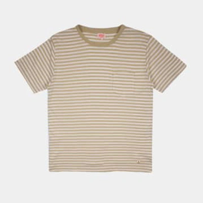 Armor-lux Heritage Stripe T-shirt In Green