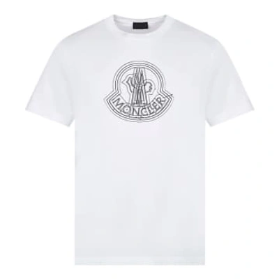 Moncler Large Logo T-shirt In White