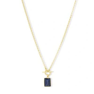 Ashiana Freya Necklace Lapis Lazuli In Gold
