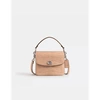COACH EMBOSSED CROC CASSIE CROSSBODY 19 BAG COL: BUFF NUDE, SIZE: OS