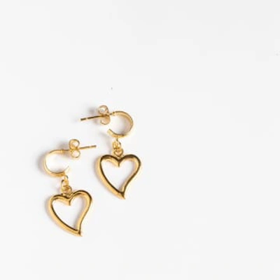 Dlirioshop Valentina Baby Earrings In Gold
