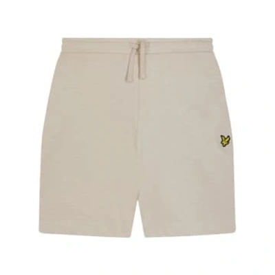 Lyle & Scott Slub Short In Cove In Neutral