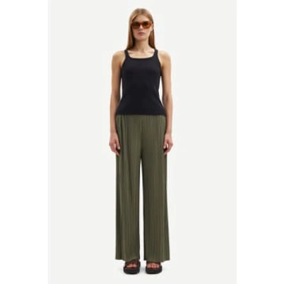 Samsoe & Samsoe Uma Trousers Dusty Olive In Green