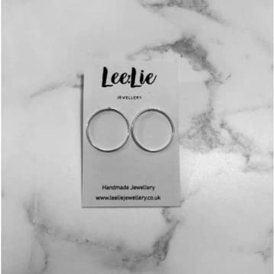 Lee:lie : Connect Large Hoop Earrings In Metallic
