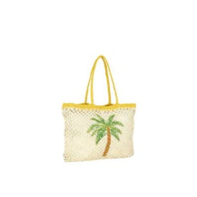 Ashiana Palm Tree Tote Bag In Yellow