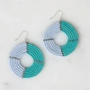 BOHEMIA DESIGNS LIGHT BLUE AND TURQUOISE NGARE EARRINGS