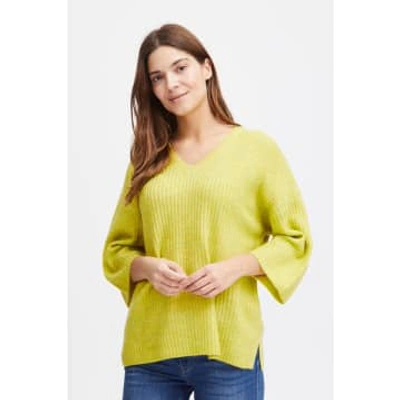 Fransa Elvira Pullover Yellow Plum Melange